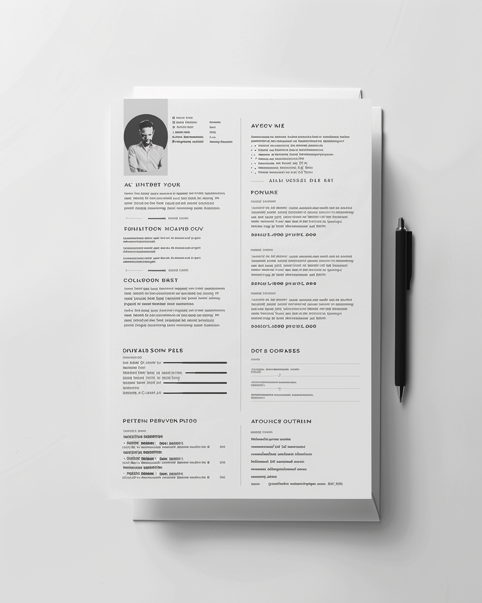 Exemple de CV avant optimisation ProfileLift